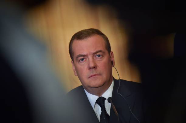 Зампредседателя Совбеза Дмитрий Медведев. Фото: LOIC VENANCE/AFP via Getty Images | Epoch Times Media