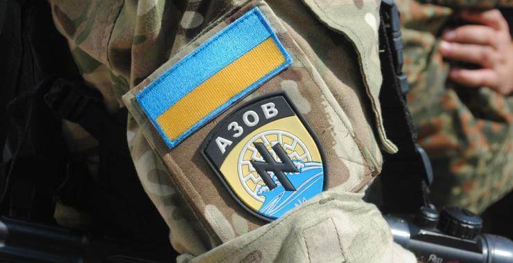 Нашивка на форме полка «Азов». Фото: УНИАН - новости Украины | война | Epoch Times Media