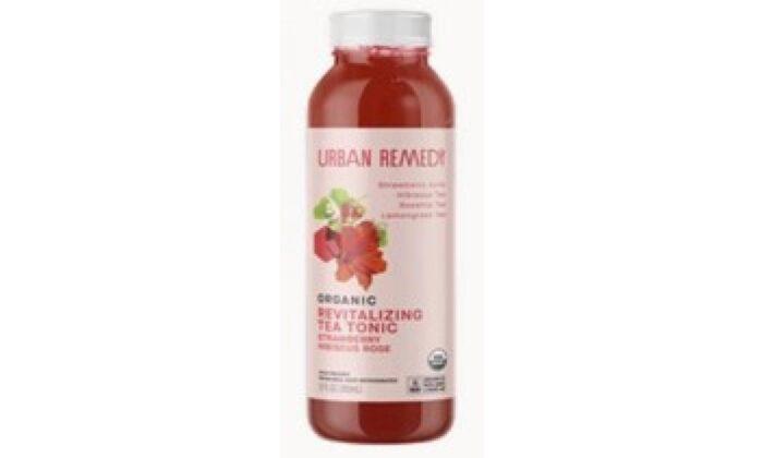 Urban Remedy добровольно отзывает Urban Remedy Organic Revitalizing Tea Tonic Strawberry Hibiscus Rose. Фотография получена 7 июня 2022 года. (Courtesy of FDA)
 | Epoch Times Media