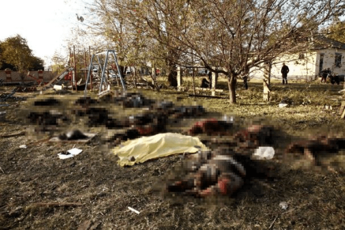 Погибшие от удара в селе Гроза Купянского района Харьковской области 5 октября.